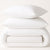 Comcale 225TC White Cotton Polyester Fitted Sheet