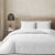 Beliza White Waffle Comforter Set