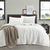Haleiwa White Textured Quilt Cover Set