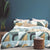 Green Geo Cotton Quilt Cover Set