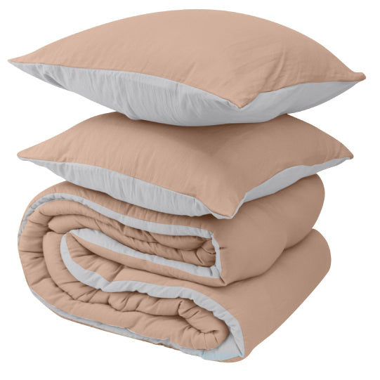 Jasper Sunwashed Honey Beige/Silver Comforter Set by Odyssey Living Cottonbox Pty Ltd