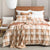 Twill Checks Egyptian Cotton Flannelette Quilt Cover Set
