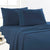 Ink Egyptian Cotton Flannelette Fitted And Pillowcase Set