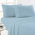 Sky Egyptian Cotton Flannelette Fitted And Pillowcase Set