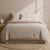 Vintage Stripe Brown Egyptian Cotton Flannelette Quilt Cover Set
