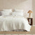 Cascade Ivory Queen/King Coverlet Set