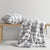 Rabbit Fur Faux Silver Cushion (50 x 50cm)