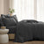Bamboo Linen Charcoal Quilt Cover Set