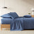 300TC Cotton Percale Indigo European Pillowcase