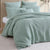 Urban Waffle Sage Quilt Cover Set