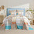 Amber Quilted Reversible Coverlet Set