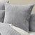 Archie Cross Stitch Velvet Silver European Pillowcase