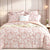 Aura Blush Jacquard Quilt Cover Set