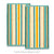 Jacquard Velour Large Beach Towel 2 PACK Teal Striped (100 x 180cm)