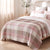 Heritage Cotton Waffle Blanket Mauve