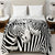 Heavy Weight Printed Mink Blanket (220 x 240cm) Zebra