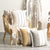 Darcy Stripe Stone Washed Cushion 2 PACK (50 x 50cm)