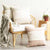 Palma Stripe Stone Washed Cushion 2 PACK (50 x 50cm)
