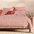 Abbotson Stripe Dusty Rose Quilt Cover