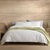 Anden White Bedding Set (1 Quilt Cover Set And 1 Fitted Sheet)