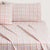 Bayley Check Dusty Rose Sheet Set