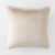 Carlson Bone Faux Fur Square Cushion (50 x 50cm)