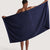 Checker Logo French Navy Beach Towel