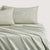 Cotton Flannelette Lenny Stripe Sage Sheet Set