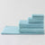 Trenton Misty Teal Living Textures Towel 6 PIECE Set