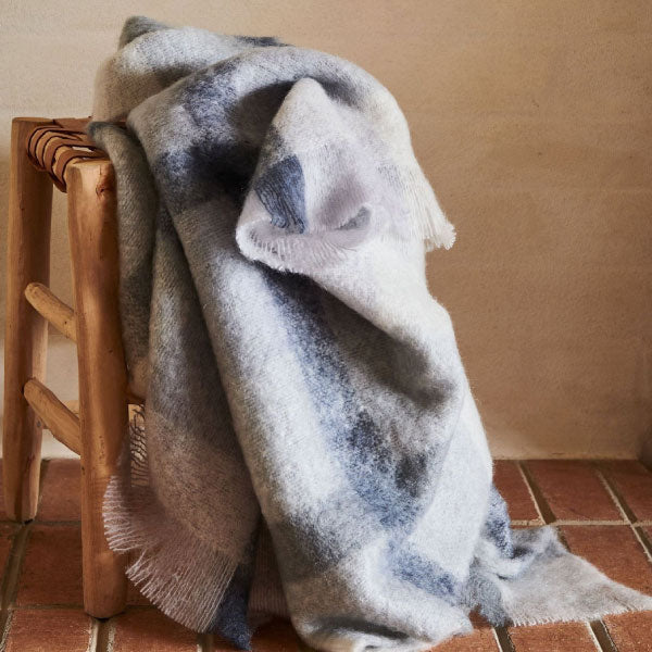 オーストラリア製ピュアモヘア膝掛けst.albans Knee Rug St Albans Mohair Throw 1970's Vintage Mohair