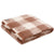 Mohair Throw Mocha Check (122 x 183cm)