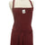 Apron Bib Twill Burgundy (70 x 86cm) 5 PACK