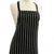 Apron Bib Butcher Stripe Black (80 x 90cm) 5 PACK