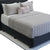 Ascot Silver Waffle Coverlet