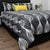 Byron Charcoal Quilt Cover Set