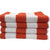 Eco Pool Towel Orange (75 x 150cm) 6 PACK