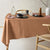 Linen Cotton Terracotta Tablecloth