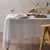 Linen Cotton White Tablecloth