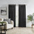 Thornton Black Eyelet Blockout Curtain