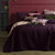 Coco Purple Velvet Coverlet Set