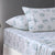 Flower Bunch Blue Cotton Flannelette Sheet Set