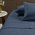 Hotel Navy Jacquard Sheet Set