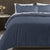 Hotel Navy Jacquard Quilt Cover Set