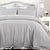 Hotel Waffle Grey Quilt Cover Set