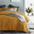 Waffle Ochre Quilt Cover Set
