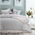 Silver Waffle Polyester Quilt Cover Set