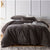 Storm Grey Velvet Quilt Cover Set