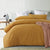 Washed Cotton Ochre Quilt Cover Set