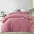 Washed Cotton Smokey Rose Quilt Cover Set