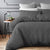 Arizona Charcoal Quilt Cover Set